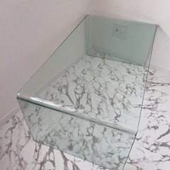 Francfranc フランフラン ガラステーブル オールガラス...
