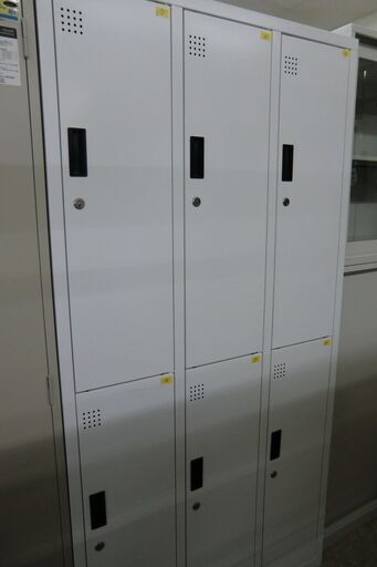 コクヨ KOKUYO シーフォート 6人用ロッカー W300・2段タイプ 木目扉