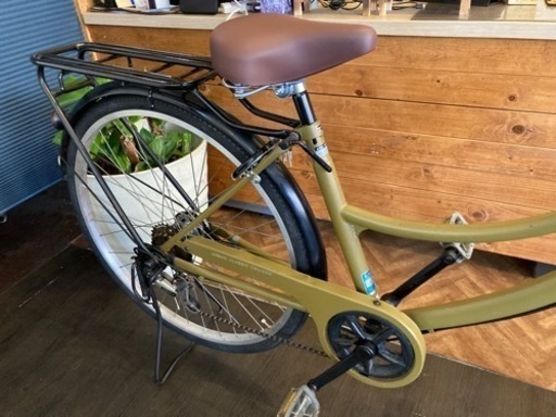 前輪チューブ・チェーン新品！】 LEDオートライト 6段変速 26インチ