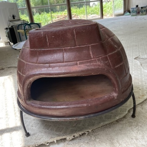 ✴︎値下げ✴︎オシャレにピザパーティ【中古】陶器製ピザ窯　メキシコ製 チムニー ブラウン MCH060R 武田コーポレーション