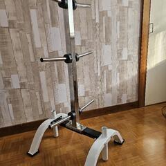 バーベルプレート合計85kg バーベルラック スタンド バーベルプレート合計85kg バーベルラック スタンド