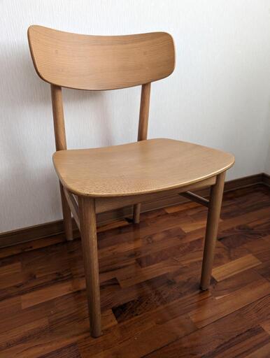 無印良品 ラウンドチェア・オーク材