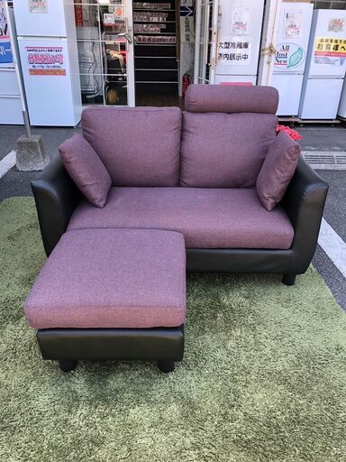 ▼値下げ▼2人掛けカウチソファ ロウヤ LOWYA ハイバックソファ 幅124cm ダークブラウン 参考価格49,990円自社配送時代引き可(現金、クレジット、スマホ決済対応)