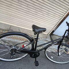 美品☆Kon\'s Labo[コンズ ラボ]スラッシュ27吋 シティサイクル 外装6段/LEDオート(マットブラック)