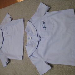 加古川東高校　制ラー服　白　半袖　１６０Aサイズ　２枚セット