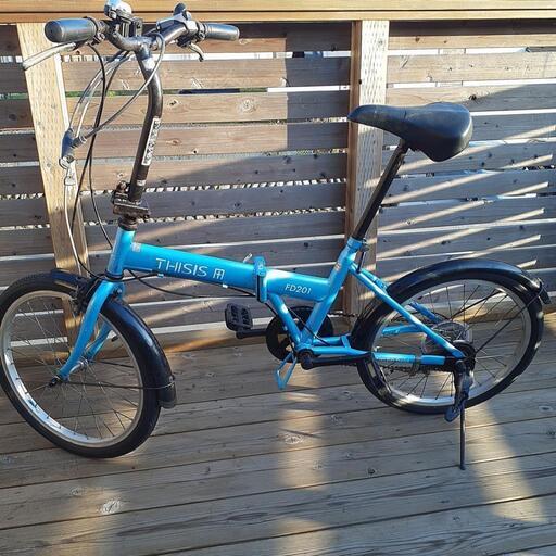 タイヤサイズ20×1.75 折りたたみ自転車 前後タイヤ新品 訳あり６段ギヤ付き
