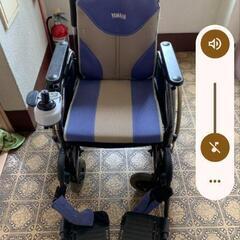 電動車椅子　介護者　