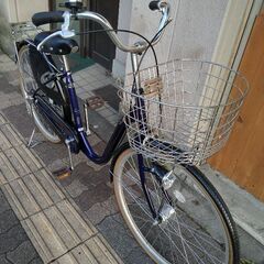 [日本製] Vivace Premium(ヴィヴァーチェ プレミアム)26吋 ファミリーサイクル 変速なし/LEDオート(グロスコバルト)