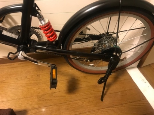 【使用3回】ほぼ新品サスペンション付き折りたたみ自転車