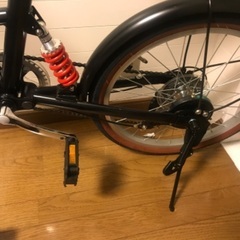 【ネット決済】【使用3回】ほぼ新品サスペンション付き折りたたみ自転車