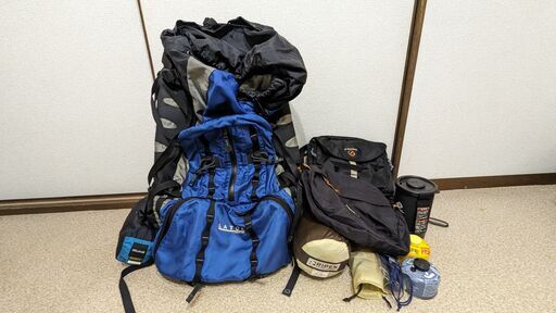 登山用のキャンプ用品