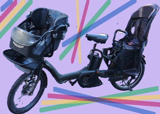 ｄ91土日もお子様と土足のままいろいろなタイプの電動自転車のご試乗可能です。  ️電動自転車・リサイクル専門店　　ご試乗をしてから、ご購入できます。  ２０インチ、チャイルドシート、２人乗り、３人乗り、１人乗り電動自転車  バカ良心的な電動自転車屋１００日間・安心の無料点検・️無料交換保証サービス付き  後ろチャイルドシートを大きめのかごに変更のオプション無料です。  バッテリーは新品の９０％以上の性能です。  １回の充電で３
