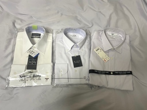 【値下げ¥6,000→¥5,500】【新品未使用】ワイシャツ長袖　メンズMサイズ（39）3着セット