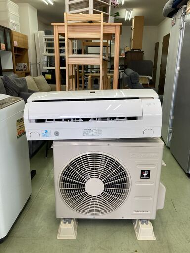 【リサイクルショップ　ピカソ　小松原】2022年製 シャープ SHARP 100V 8畳用 冷房2.5kw エアコン AY-N25DM★9816★