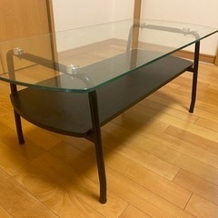 ニトリガラステーブル 家具 テーブル センターテーブル
