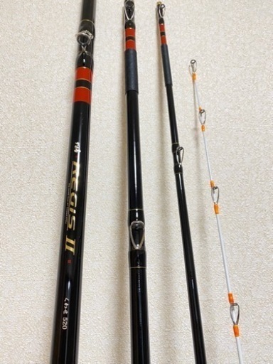 美品 がま石レギスⅡ くわせ520 石鯛竿 石鯛 クエ竿 クエ アラ