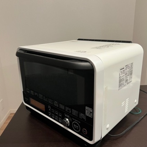 極美品　東芝 TOSHIBA ER-LD10（W） [過熱水蒸気オーブンレンジ 電子レンジ 石窯ドーム 30L グランホワイト タンク式 1段調理]