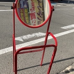 昭和レトロ　鉄パイプの鏡