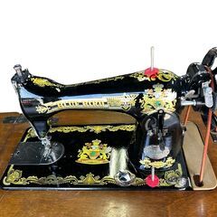 【1点物】足踏みミシン　アックスヤマザキ　BLUE BIRD　シンガー