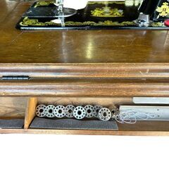 【1点物】足踏みミシン　アックスヤマザキ　BLUE BIRD　シンガー