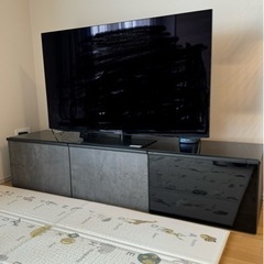 IKEA ベストー　テレビ台　黒　リビングボード