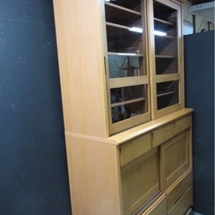 MF111 【 食器棚 】横120cm×高200cm×奥45cm 北欧キッチンボード 可愛い