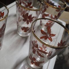 かわいいコップ、花柄、昭和レトロ、アンティーク