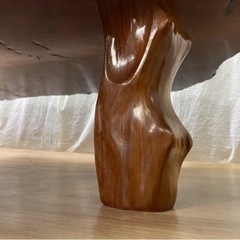 MD152【希少】花梨 瘤杢 座卓 幅130cm 厚さ5cm