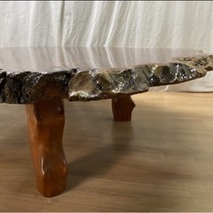 MD152【希少】花梨 瘤杢 座卓 幅130cm 厚さ5cm
