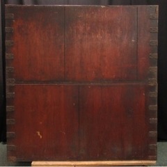 MD163【時代箪笥】欅 装飾 重厚金具 箪笥 半月環取手 