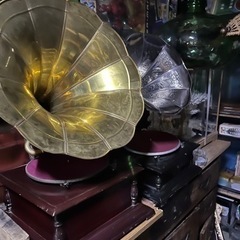 蓄音機、ラッパ型蓄音機、レコードプレーヤー、SPレコード