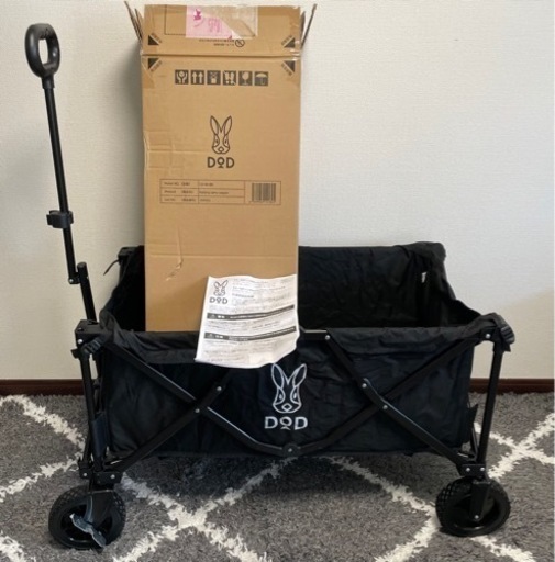DOD キャリーワゴン フォールディングキャリーワゴン C2-46-BK dod アウトドア キャンプ アウトドアワゴン 100kg
