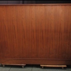 MJ161【西洋家具】無垢材 飾り棚 キャビネット 横183cm×奥47cm×高135cm 