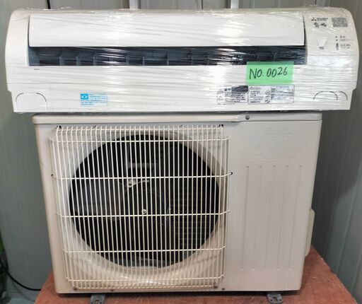 ワ0026 三菱霧ヶ峰2015年式2.2kw6畳適用35000円＠標準工事込み大阪市内価格
