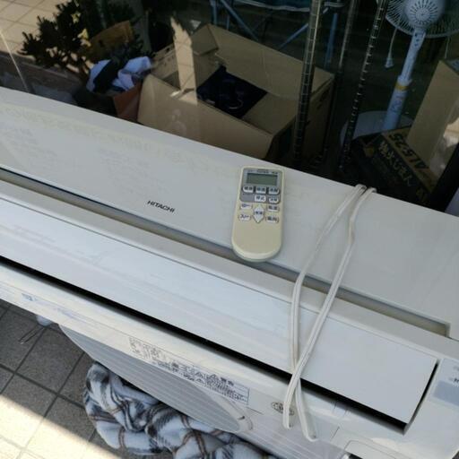 HITACHI 日立　RAS-AW22B 白くまくん ルームエアコン 2.2kW おもに6畳用 2013年製　エアコン　リモコン付　現状売り切り家電 季節、空調家電 エアコン