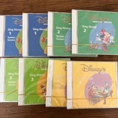 ディズニー英語システム シングアロング CD ８枚、mickey...