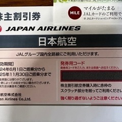 日本航空株主優待券