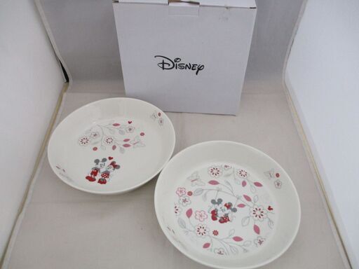 [785]ディズニー　パスタ＆カレー皿２枚組　未使用品