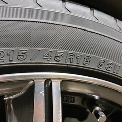 プリウス50 レオニス18インチホイール　タイヤセット