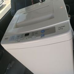 配達設置可!!AQUA 4.5kg洗濯機 単身室内利用