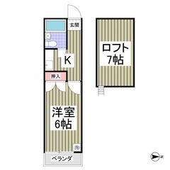 🏢安心の叶えRoom✨『1K』東松山市元宿✨初期費用5万円…