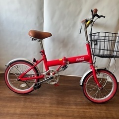 中古美品　コカコーラ折りたたみ自転車(16インチ)　整備済み　No.7