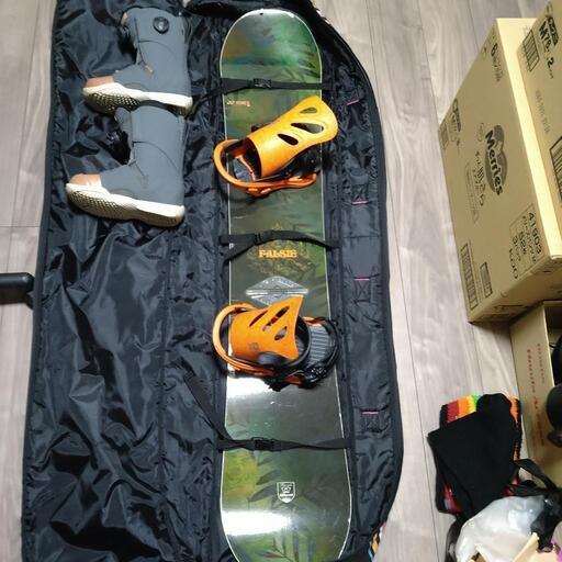 スノーボード 4点セット レディース 板 ビンディング ブーツ ケース