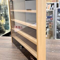 Zippo/ジッポー Zippoケース 4段 鍵付き 約45×36×4cm 木製/アクリル ショーケース 収納ケース ボックス コレクション インテリア