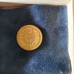 旧10円金貨 明治10年 桐箱付 近代貨幣 古銭 