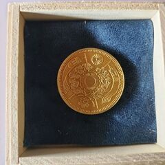 旧10円金貨 明治10年 桐箱付 近代貨幣 古銭 