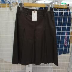 miumiu レザースカート ブラウン系 Lサイズ TJ5166