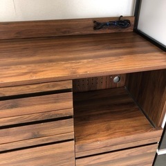 3枚扉レンジボード ブラウン×ブラック【トレファク堺福田店】