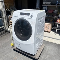 SHARP 2022年製 ドラム式 電気洗濯乾燥機 ES-H10F-WR 洗濯10Kg 乾燥6Kg 右開き 稼働確認済 中古品 ③