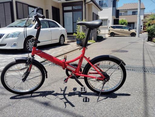CAPTAIN STAG クエント FDB201 (赤) 折り畳み自転車 20インチ　狭山市引取限定
